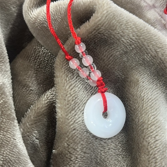 Hand made Light green Jade safety buckle pendant - Picture 8 of 8